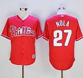 Philadelphia Phillies #27 Aaron Nola Red New Cool Base Stitched Baseball Jersey,baseball caps,new era cap wholesale,wholesale hats